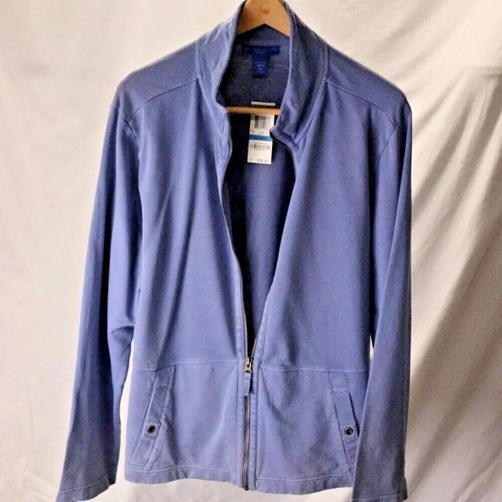 Karen Scott Sport Size XL jacket NWT blue women casual sports‎ wear pockets - Picture 6 of 8